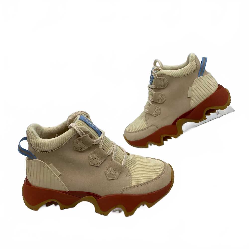 Sorel Beige Red Sneakers Beige Waterproof Caribou | Womens 8